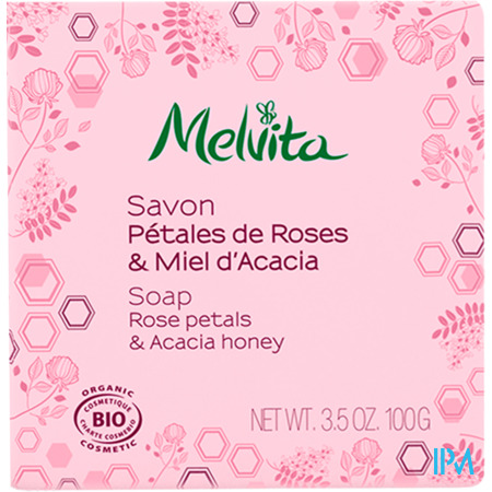 produit MELV SAVON PETA ROSE MIEL ACA 100G