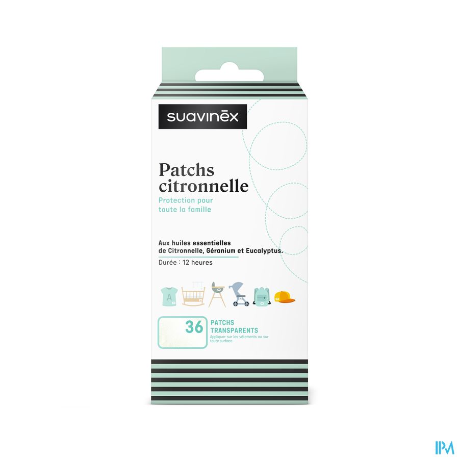 produit SUAVINEX PATCHS A LA CITRONELLE 36U