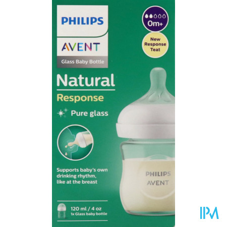 vignette AVENT BIB NAT RESPONSE 125ML VERRE