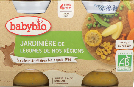 vignette BABYBIO PL JARDINIERE LEGU 2X130G