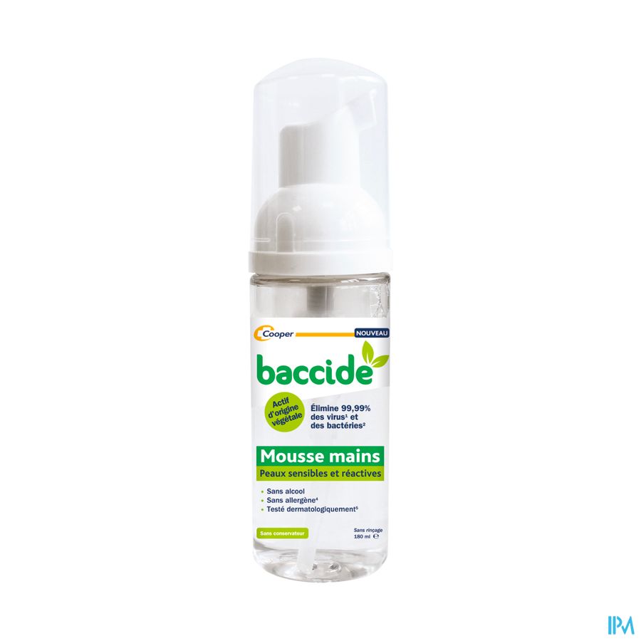 produit Cooper Baccide Mousse Vegetale 180ml
