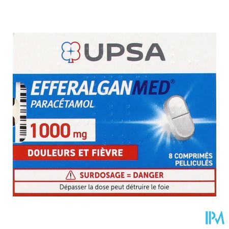 vignette Efferalgan 1000mg Comprime 8