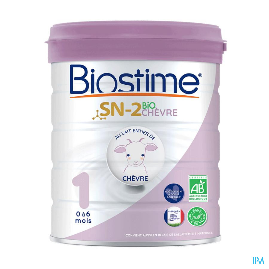 vignette BIOSTIME 1ER AGE CHEVRE 0-6MOIS 800G