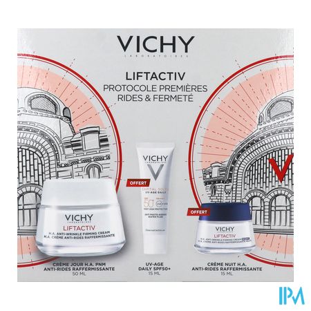 vignette Vichy Liftactiv Ha Creme Peaux Normales A Mixtes 50ml + Ha Creme Nuit 15ml + Uv Age 15ml Offert