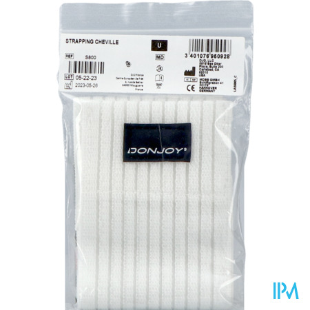 vignette Donjoy Strapping Bande Cheville Blanc Tu