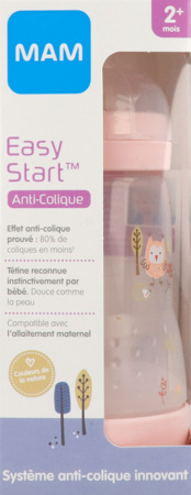 vignette Mam Biberon Easy Start Anticolique Nature Blush Debit 2 260ml X2