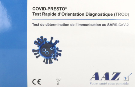 produit URGO TEST TROD COVID-PRESTO BT 25 TESTS