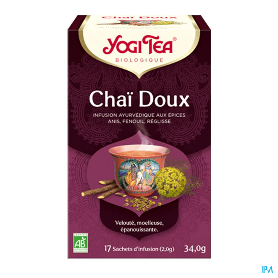 produit Yogi Tea Chai Doux Bio Infusette 2g 17