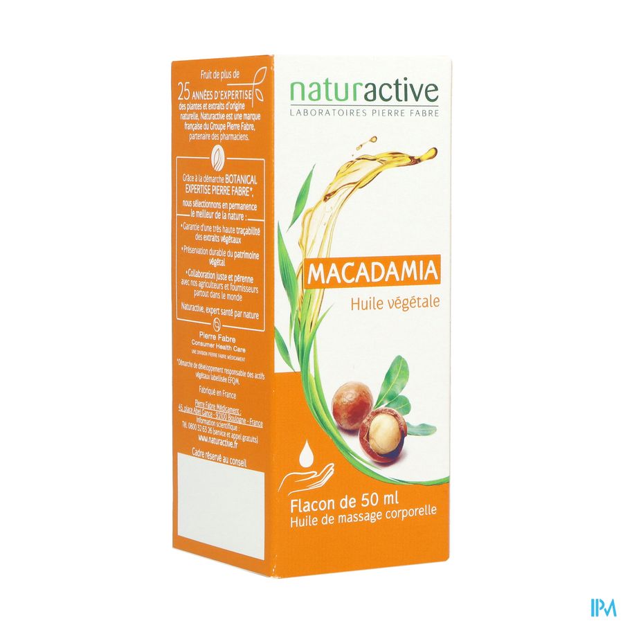 vignette Naturactive Huile Vegetale Bio Macadamia 50ml