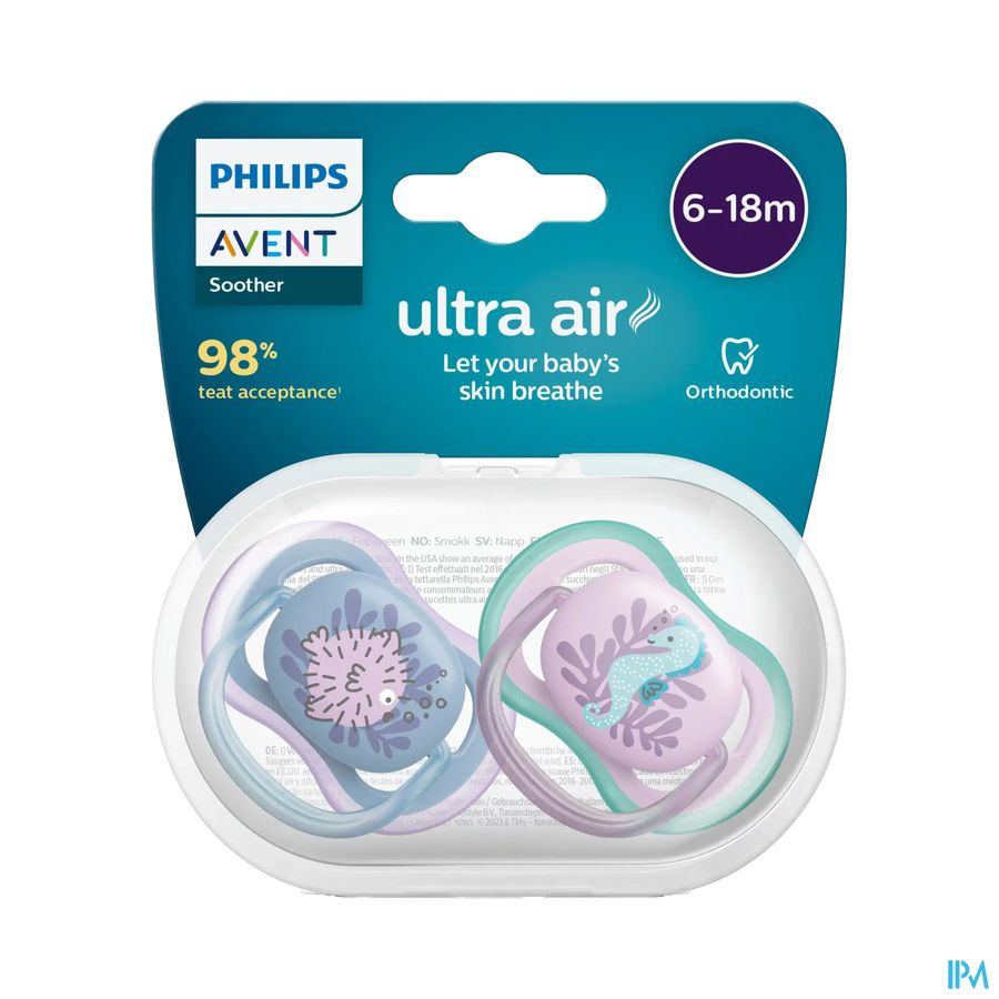 vignette AVENT SUCET ULTRA AIR 6-18M MIXTE DECO