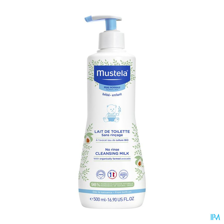 vignette MUSTELA LAIT TOILETTE PN 500ML S/RINCAGE