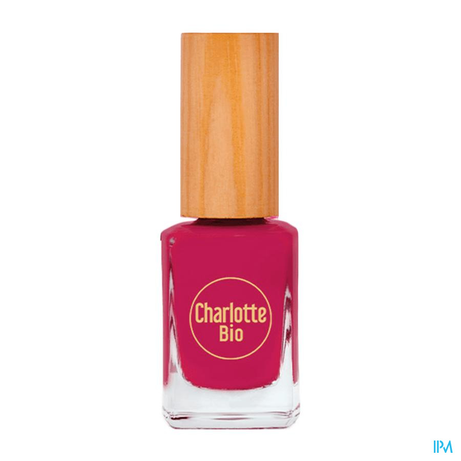 vignette Charlotte Bio Vernis A Ongles Bio Source Rose Framboise 10ml