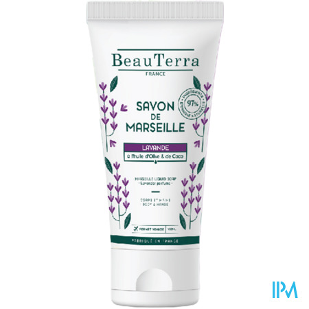 vignette Beauterra Savon Liquide De Marseille Lavande 100ml
