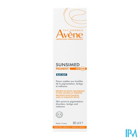 vignette Eau Thermale Avene Sunsimed Pigment Uvb Uva Lumiere Bleue Dm 80ml
