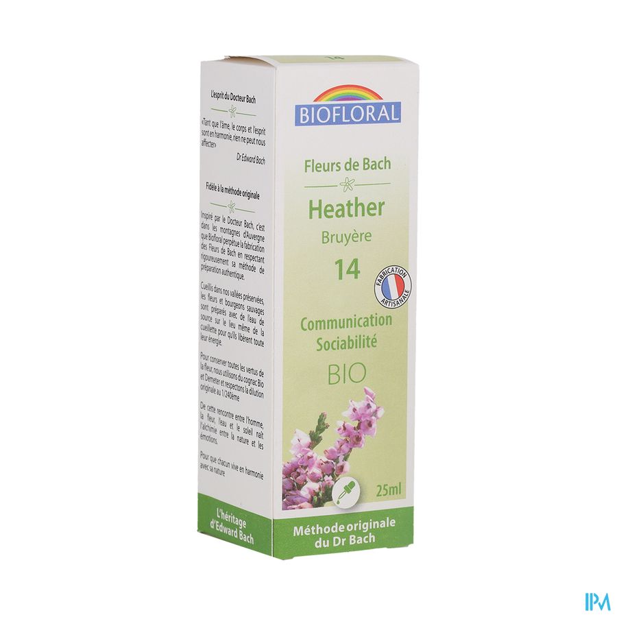 produit Biofloral Fleurs De Bach 14 Bruyere Bio 25ml