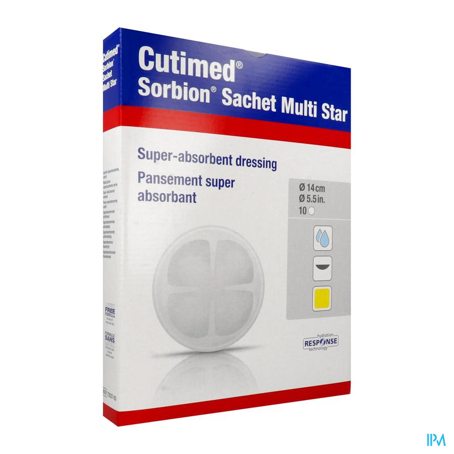 vignette CUTIMED SORBION SACHET MULTI STAR 14CM 10