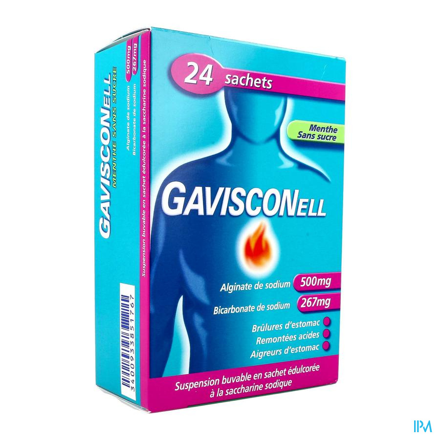vignette GAVISCONELL MENTHE S/S SACH 10ML24