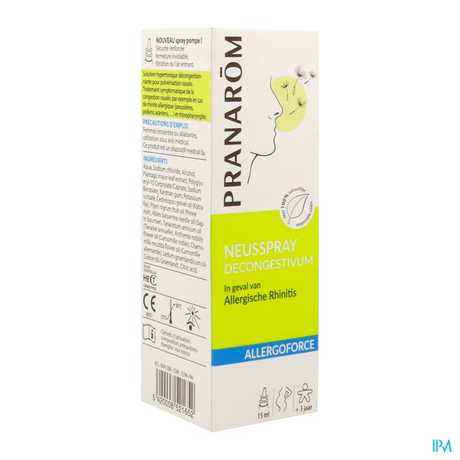 vignette Allergoforce Spray Nasal Hle Ess Nf 15ml