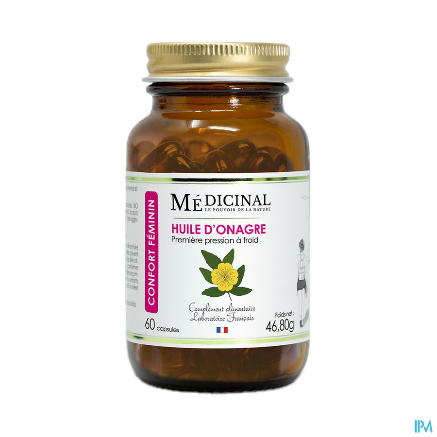 vignette MEDICINAL HLE D'ONAGRE 60 CAPSULES