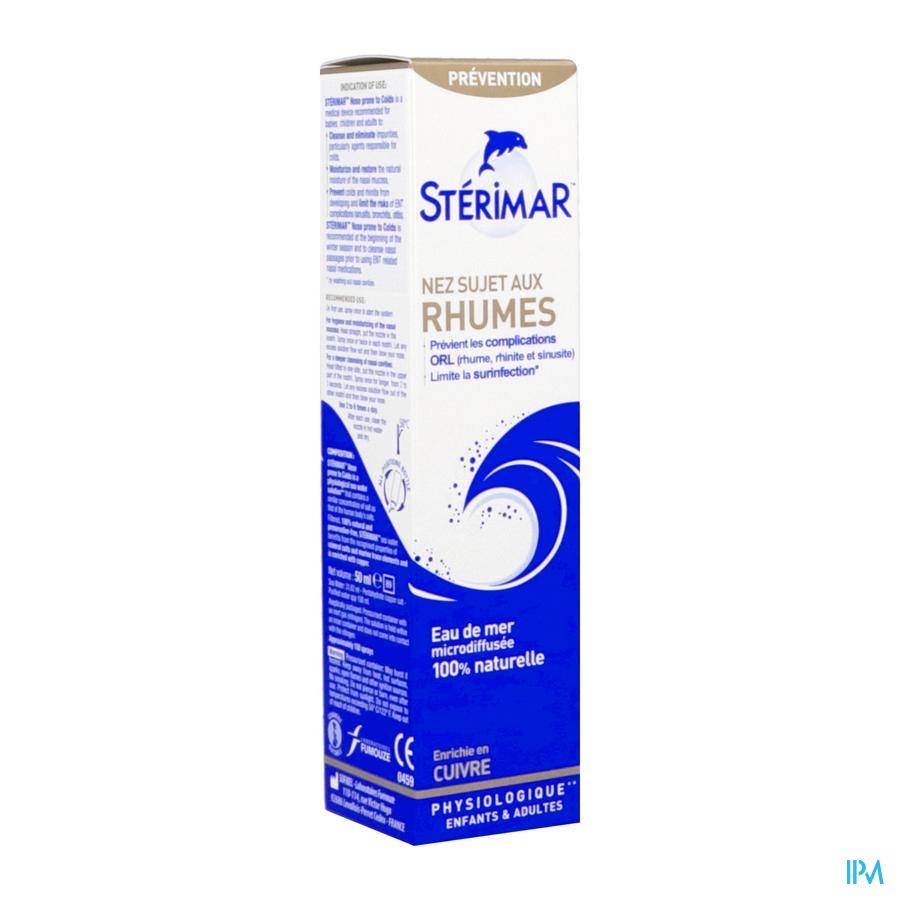 vignette Sterimar Cuivre Nez Sujet Infection 50ml