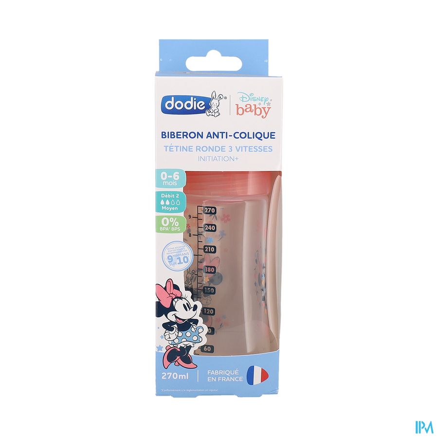 vignette DODIE BIB INIT+ A-COL 270ML M R 0-6M RD3V