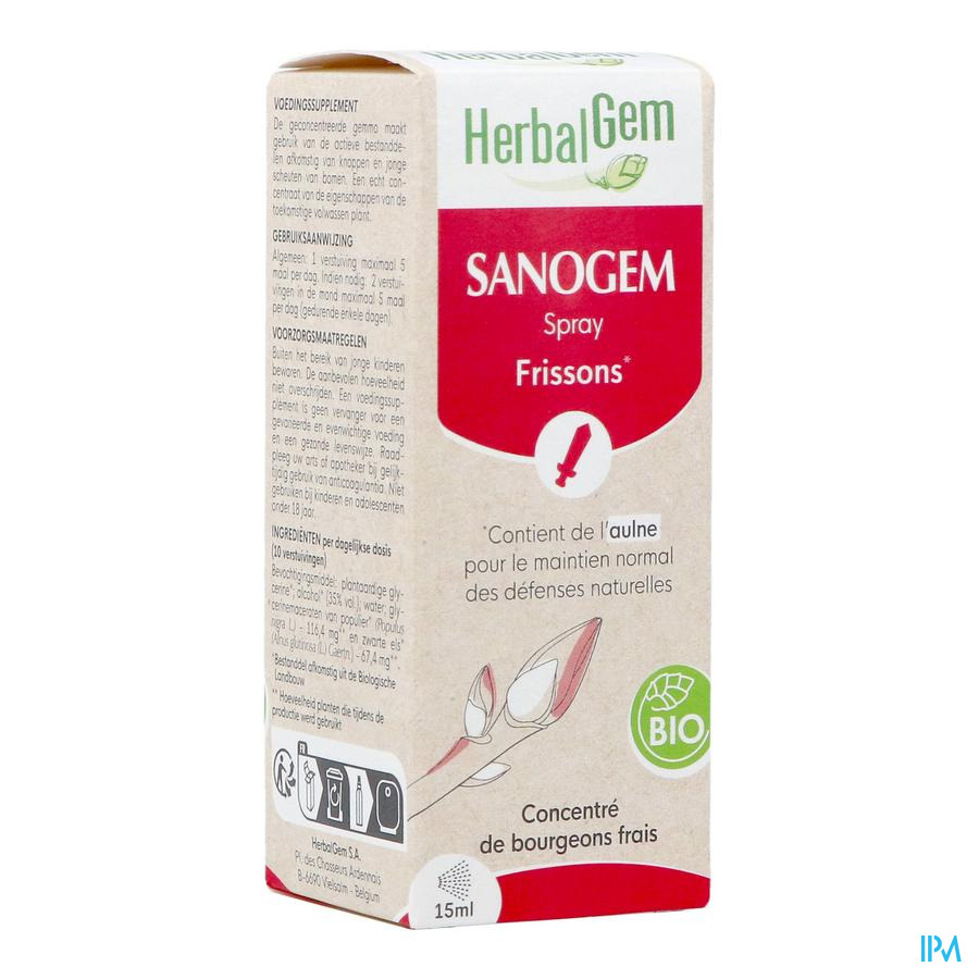 produit Herbalgem Sanogem Gc18 Defense Forte Bio Spray 15ml