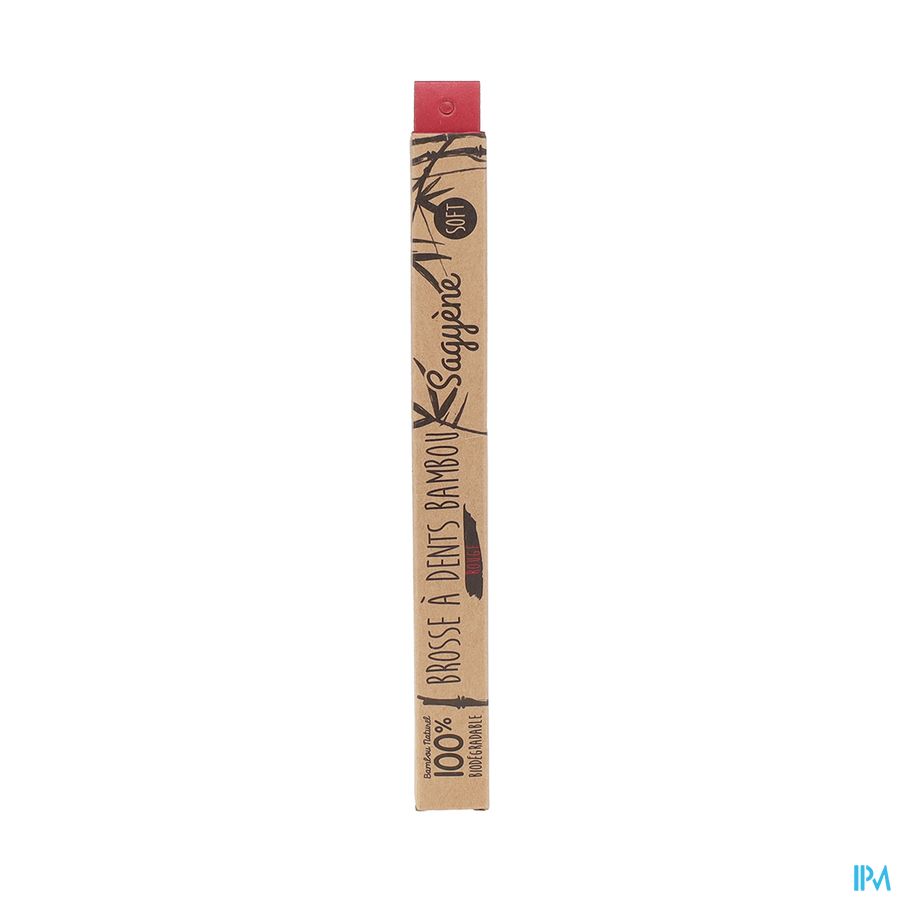 produit SAGYENE BROSSE DENTS BAMBOU ROUGE