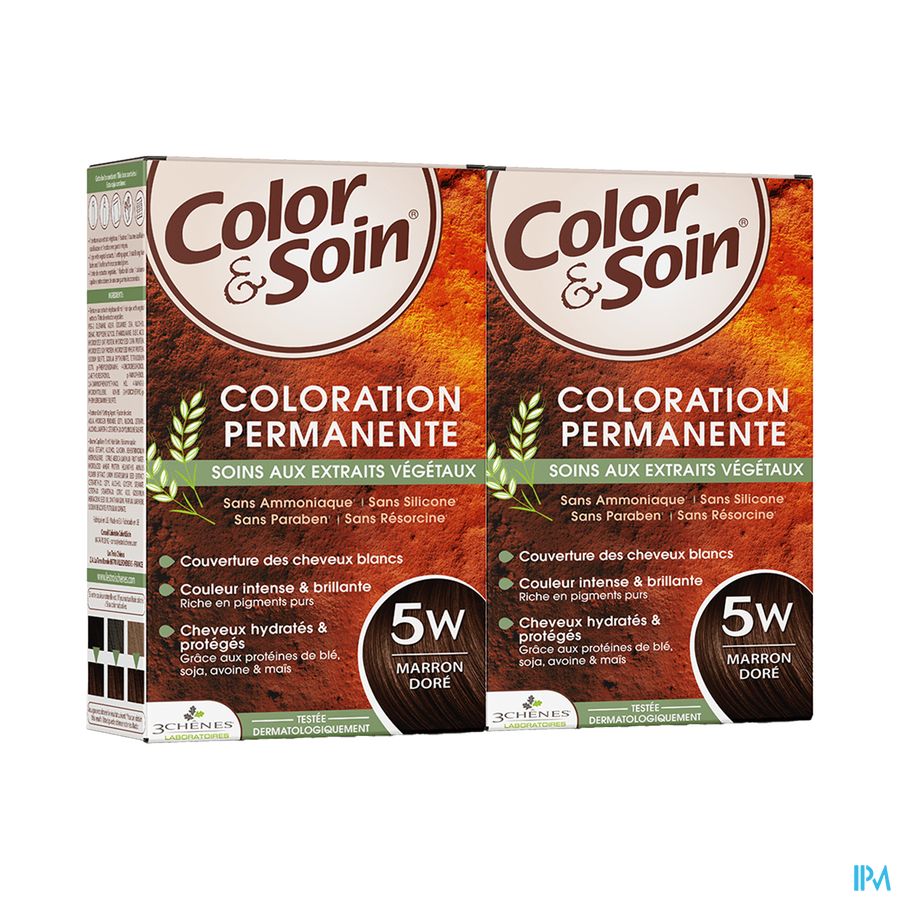 vignette LES 3 CHENES COLOR&SOIN 5W CHATAIN DORE