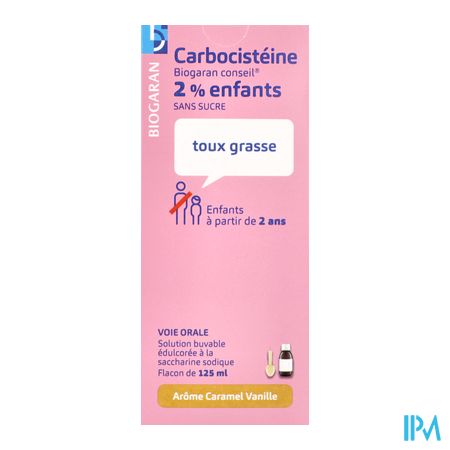 vignette CARBOCISTEINE 2% BIOG SOL S/S125ML