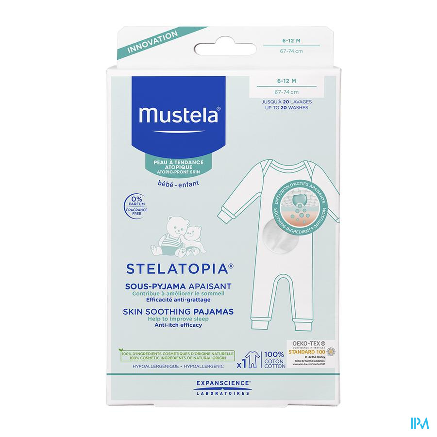 vignette Mustela Bebe Sous Pyjama Apaisant 6/12m