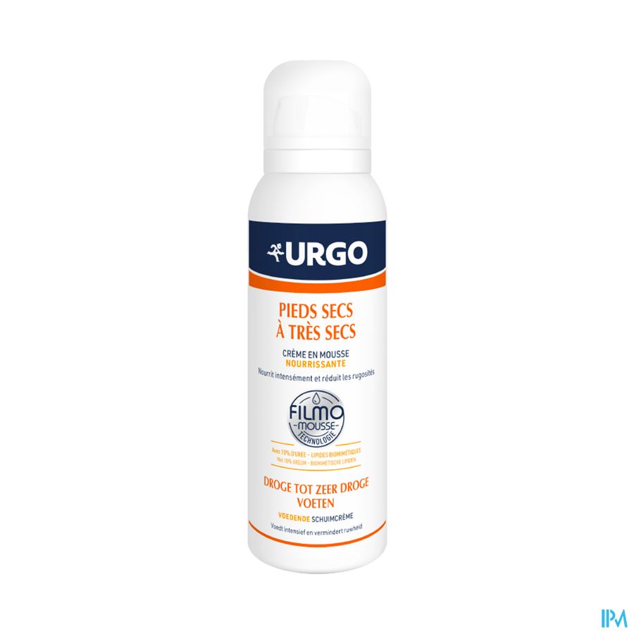 vignette URGO FILMOMOUSSE PIEDS SEC/TR SECS 125ML