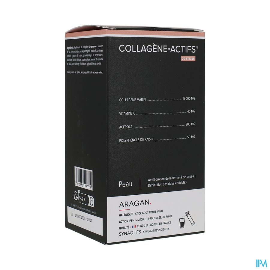 produit ARAGAN COLLAGENE ACTIFS 20 STICKS