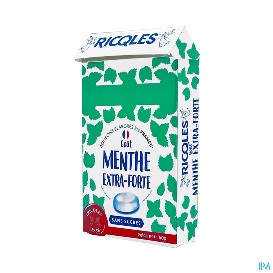 vignette Ricqles Bonbon Gout Menthe Sans Sucre Boite 40g