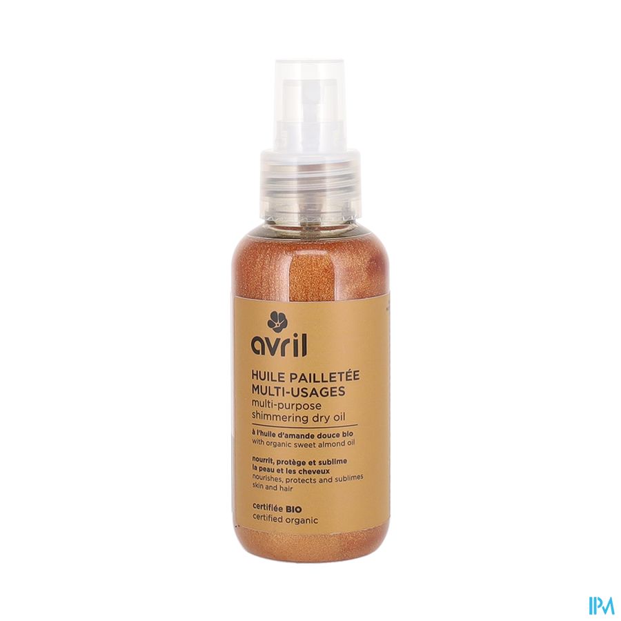 produit AVRIL HUILE PAILLETEE MULTI-USAGES 100ML