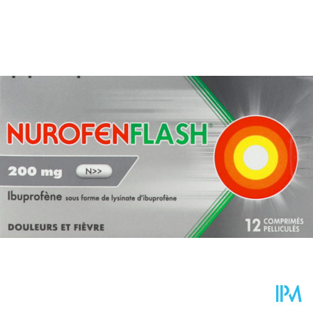 produit NUROFENFLASH 200MG CPR 12
