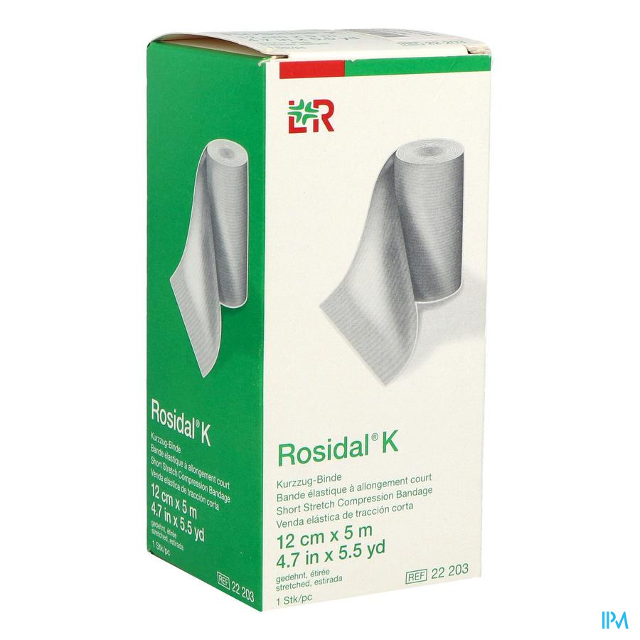produit Lohmann Rosidal K Bande Compression Allongement Court 5m X 12cm