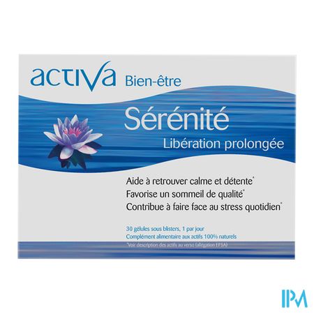 vignette Activa Bien Etre Serenite Liberation Prolongee Gelule 30