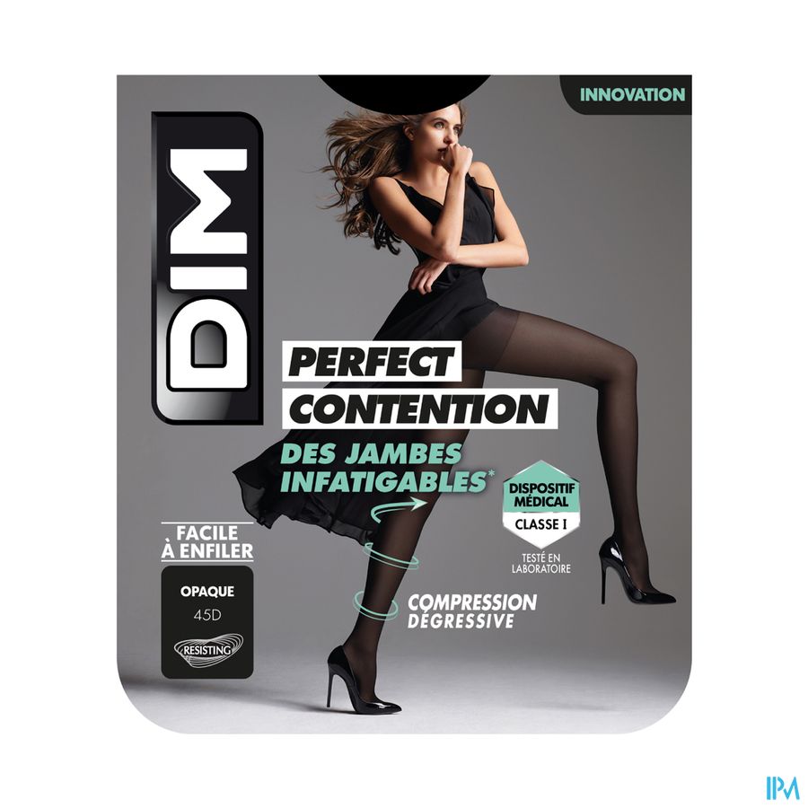 vignette DIM COLLANT OPAQUE PERF CONTENT NOIR T1