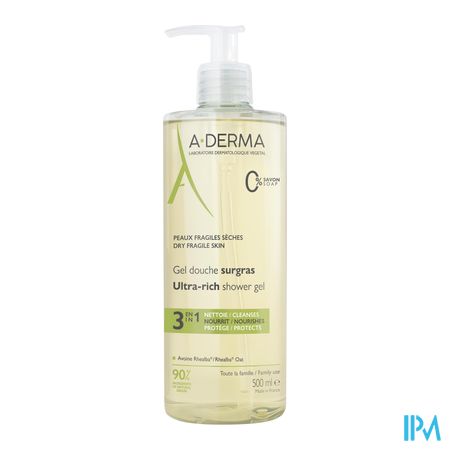 vignette A Derma Gel Douche Surgras 500ml