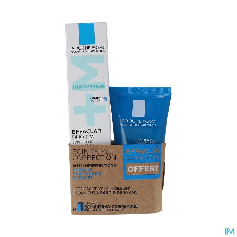 vignette La Roche Posay Effaclar Duo+ M Soin Correcteur 40ml + Gel Moussant 40ml