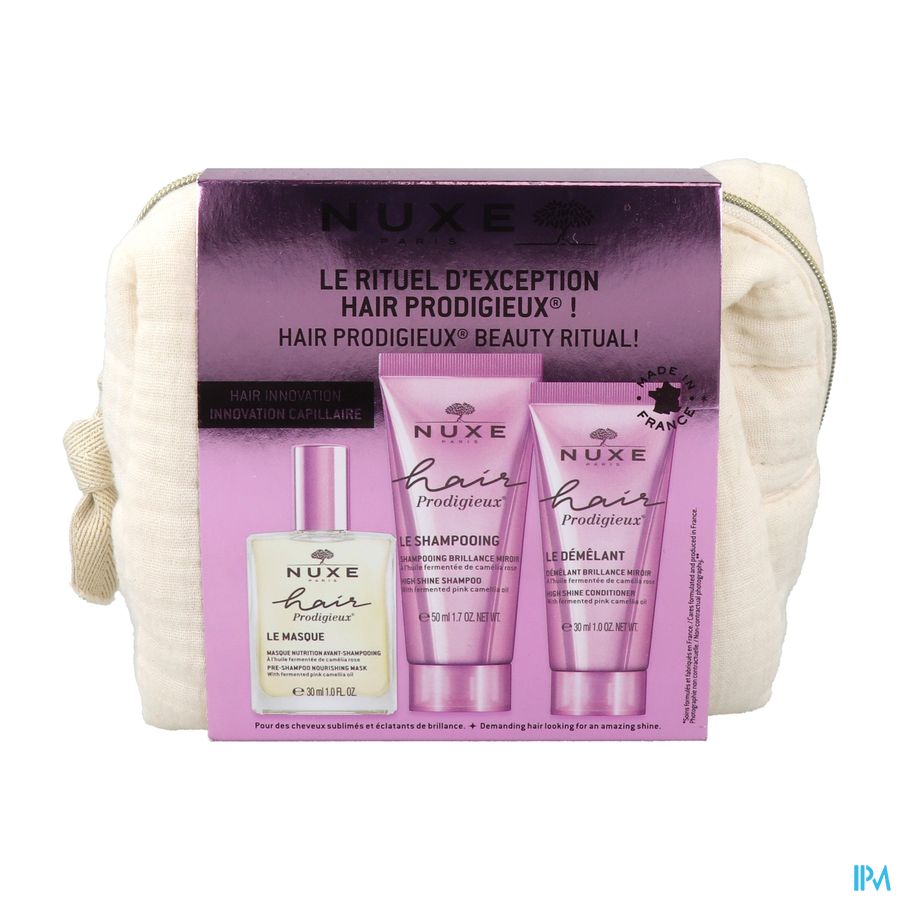 vignette Nuxe Hair Prodigieux Trousse De Voyage Rituel D'exception 3produits