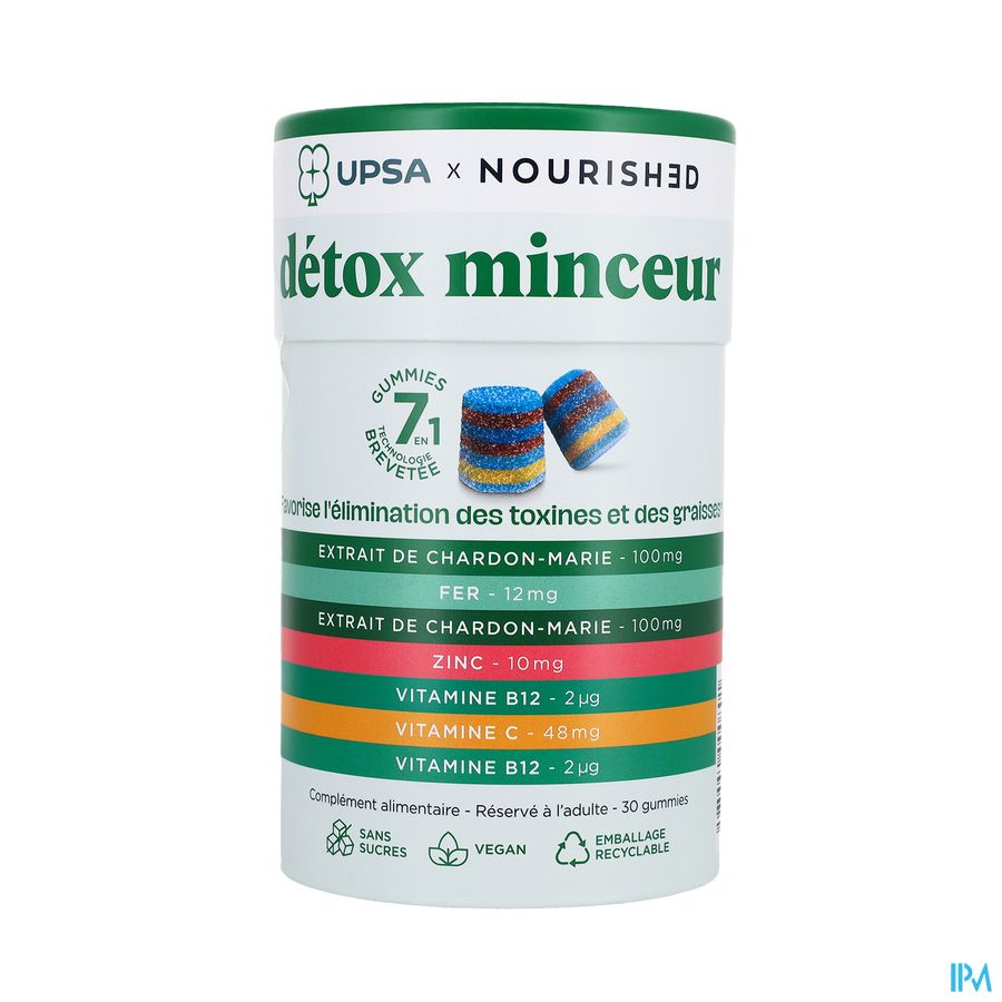 produit UPSA GUMMIES 7EN1 DETOX MINCEUR 30