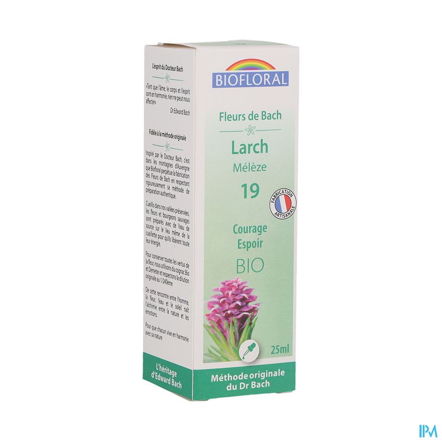 produit Biofloral Fleurs De Bach 19 Meleze Bio 25ml