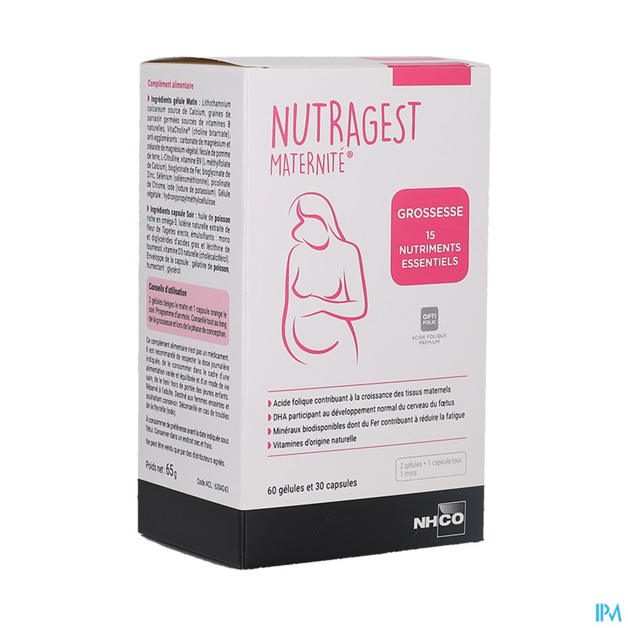 vignette NHCO NUTRAGEST MATERNITE 60GEL+30CAPS