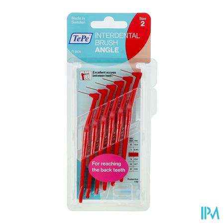 vignette Tepe Brossette Interdentaire Angle 0mm5 Rouge X6