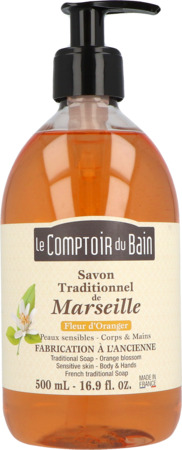 produit Le Comptoir Du Bain Savon De Marseille Fleur Oranger 500ml