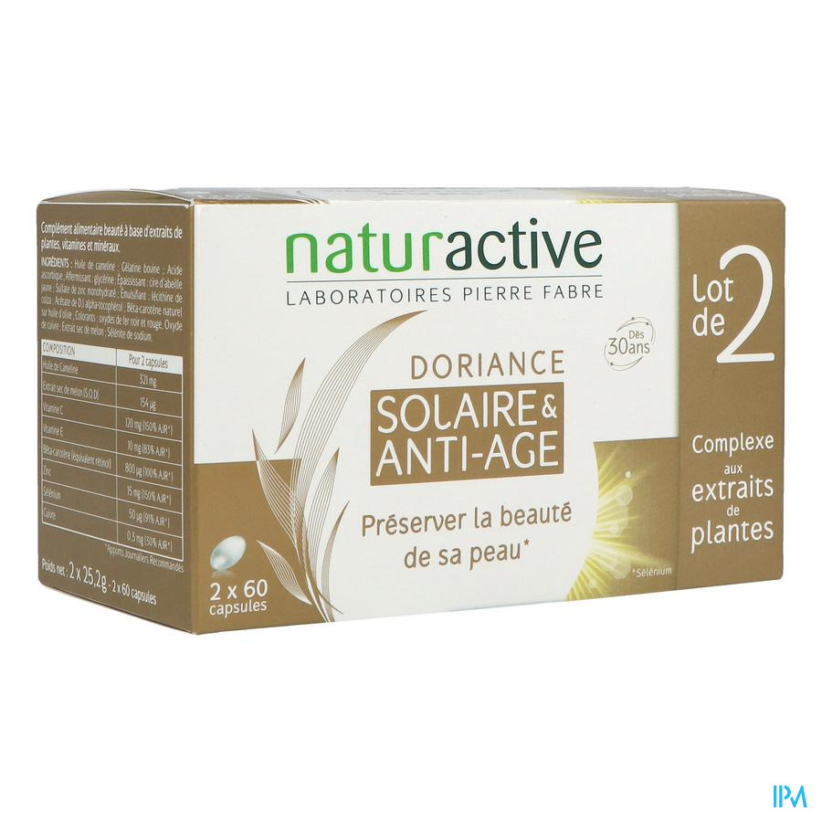 vignette Naturactive Doriance Solaire Antiage Capsule 60 X2