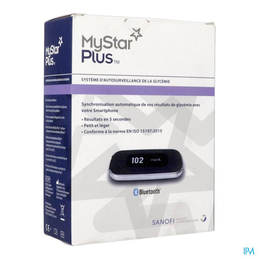 vignette Mystar Plus Lecteur De Glycemie Seul