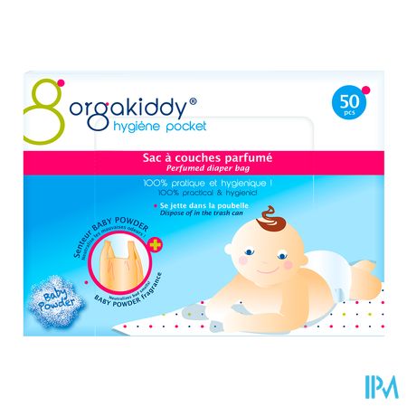 vignette Orgakiddy Hygiene Pocket Sac A Couche Parfume Talc Bebe 50