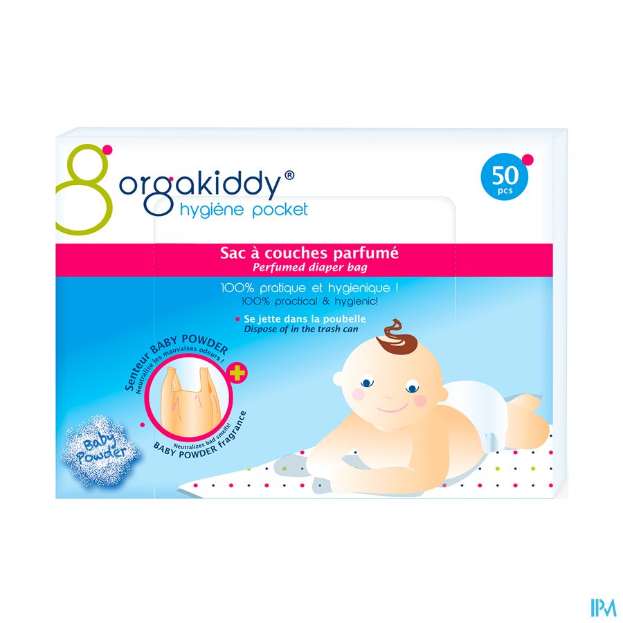 produit ORGAKIDDY SAC A COUCHES"BABY POWDE